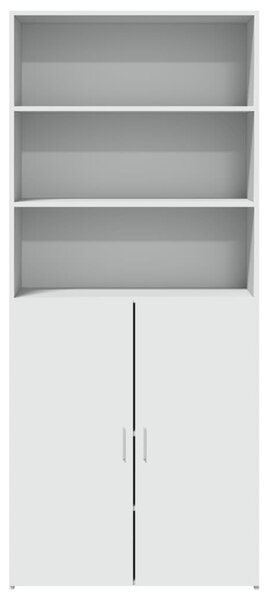 Skříň highboard bílá 80 x 42,5 x 185 cm kompozitní dřevo 3281378