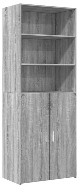 Skříň highboard šedá sonoma 70 x 42,5 x 185 cm kompozitní dřevo 3281376