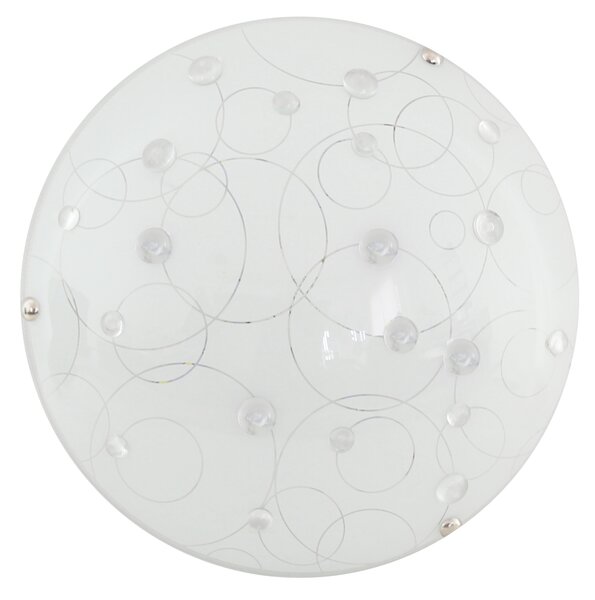 CLX Nástěnné / stropní LED osvětlení FERDINANDO, 10W, studená bílá, 30cm, kulaté, čiré 13-39149