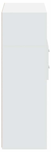 Skříň highboard bílá 80 x 42,5 x 124 cm kompozitní dřevo 3281385