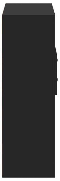 Skříň highboard černá 80 x 42,5 x 124 cm kompozitní dřevo 3281386
