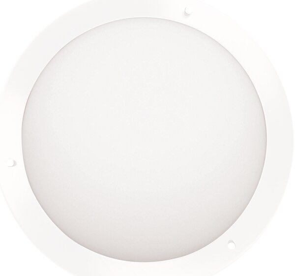 CLX Stropní LED osvětlení do koupelny EMILIO, 10W, studená bílá, 31cm, kulaté, bílé, IP44 13-63151