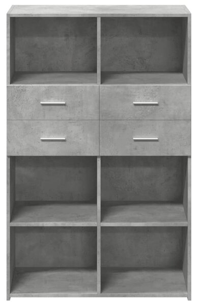 Skříň highboard betonově šedá 80x42,5x124 cm kompozitní dřevo 3281388