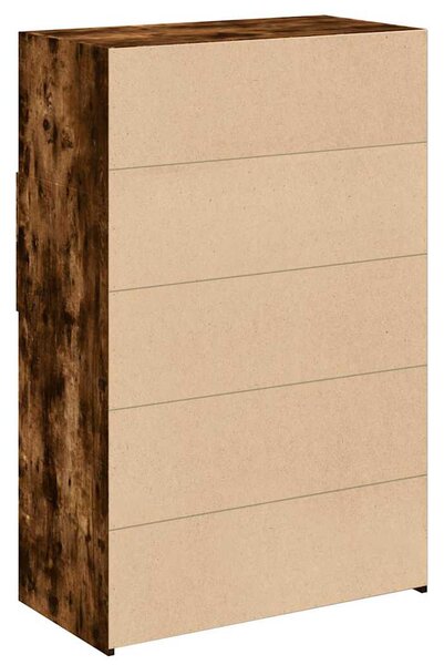 Skříň highboard kouřový dub 80 x 42,5 x 124 cm kompozitní dřevo 3281389