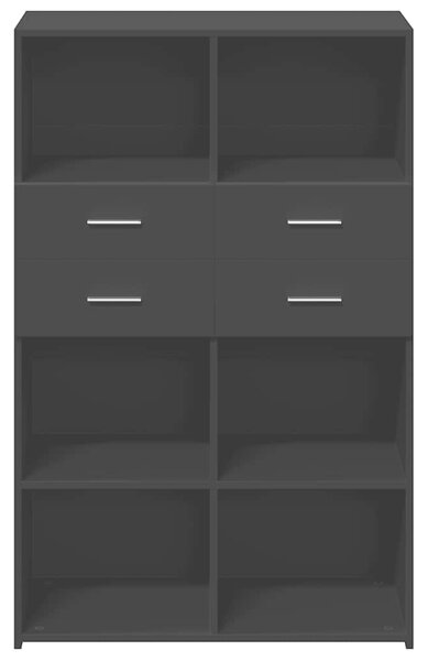Skříň highboard černá 80 x 42,5 x 124 cm kompozitní dřevo 3281386