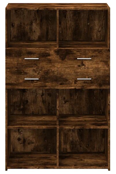 Skříň highboard kouřový dub 80 x 42,5 x 124 cm kompozitní dřevo 3281389