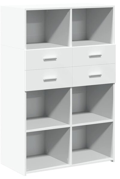 Skříň highboard bílá 80 x 42,5 x 124 cm kompozitní dřevo 3281385