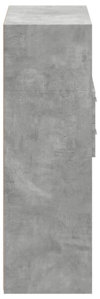Skříň highboard betonově šedá 80x42,5x124 cm kompozitní dřevo 3281388