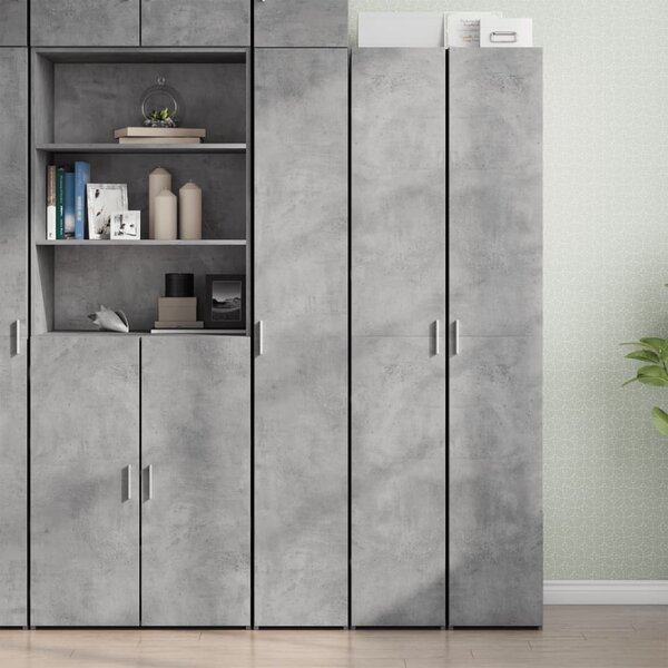 Skříň highboard betonově šedá 30x42,5x185 cm kompozitní dřevo 3281395