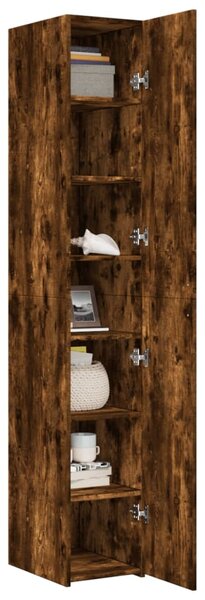 Skříň highboard kouřový dub 30 x 42,5 x 185 cm kompozitní dřevo 3281396
