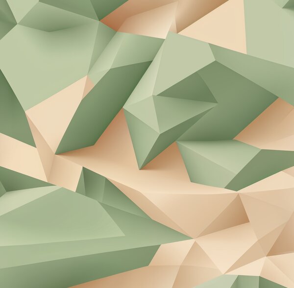 Obraz na plátně - Geometrické záhyby FeelHappy.cz Velikost obrazu (šířka x výška): 60 x 20 cm