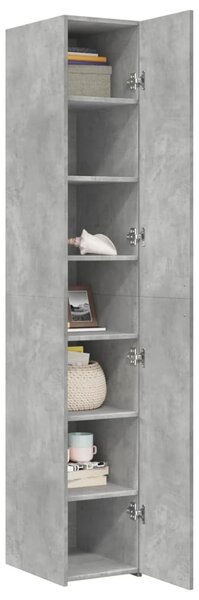 Skříň highboard betonově šedá 30x42,5x185 cm kompozitní dřevo 3281395
