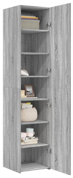 Skříň highboard šedá sonoma 40 x 42,5 x 185 cm kompozitní dřevo 3281404