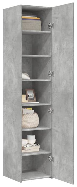 Skříň highboard betonově šedá 40x42,5x185 cm kompozitní dřevo 3281402