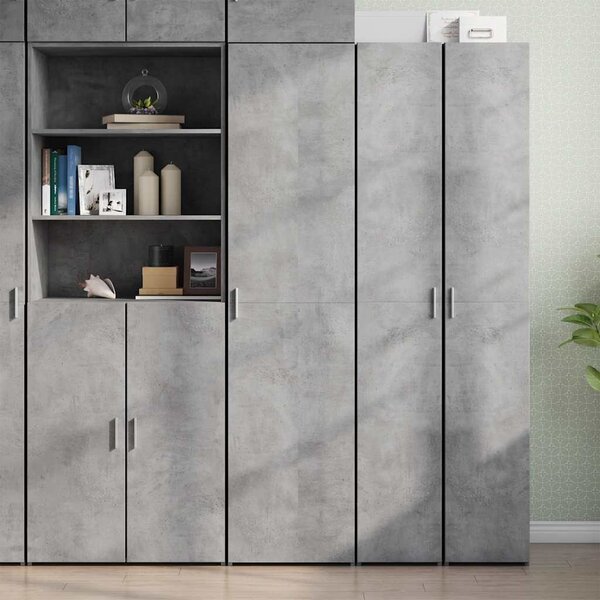 Skříň highboard betonově šedá 45x42,5x185 cm kompozitní dřevo 3281409