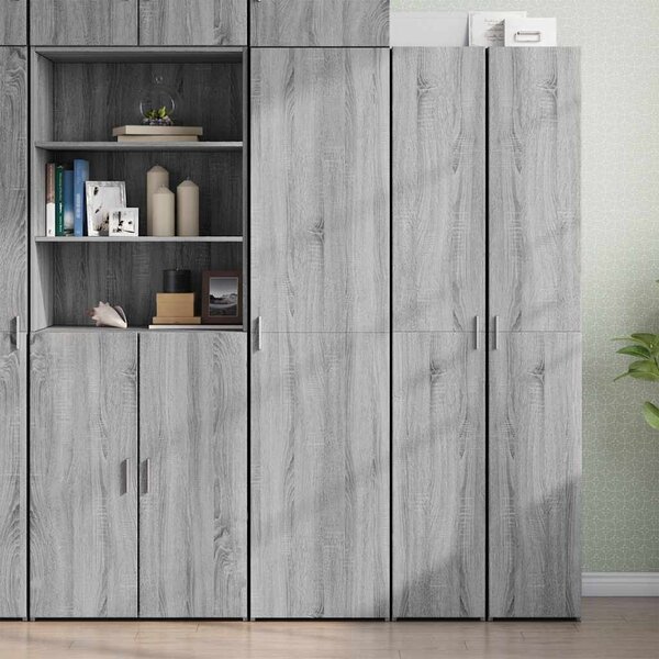 Skříň highboard šedá sonoma 45 x 42,5 x 185 cm kompozitní dřevo 3281411