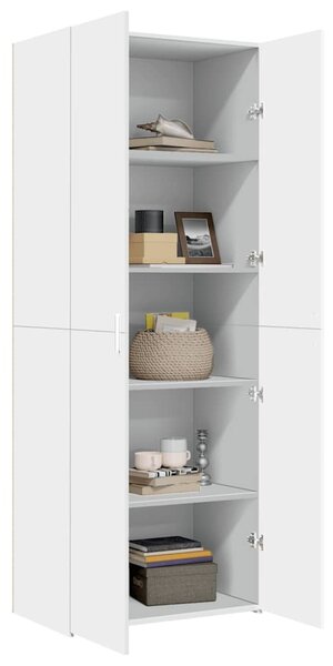 Skříň highboard bílá 70 x 42,5 x 185 cm kompozitní dřevo 3281420