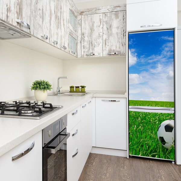 Tapeta nálepka na ledničku Fotbal na louce FridgeStick-70x190-f-48400387