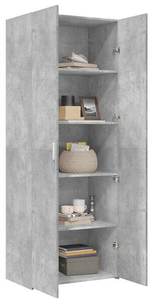 Skříň highboard betonově šedá 70x42,5x185 cm kompozitní dřevo 3281423