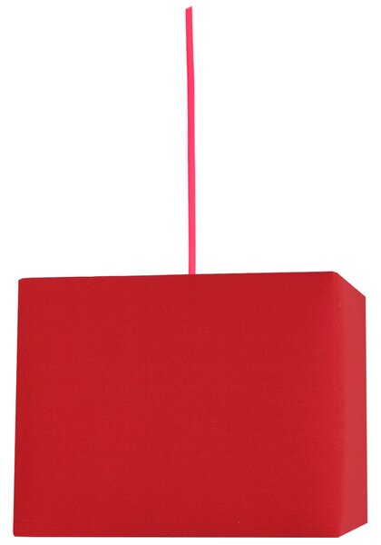 CLX Moderní závěsné osvětlení MARIANO, 1xE27, 60W, červené