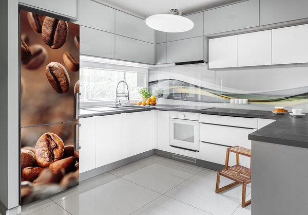 Nálepka na ledničku samolepící Zrnka kávy FridgeStick-70x190-f-49006486