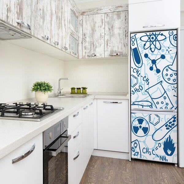 Samolepící nálepka na ledničku Chemie pozadí FridgeStick-70x190-f-48800074