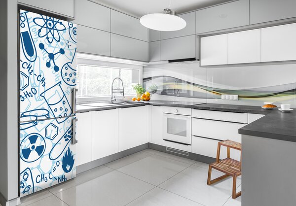 Samolepící nálepka na ledničku Chemie pozadí FridgeStick-70x190-f-48800074