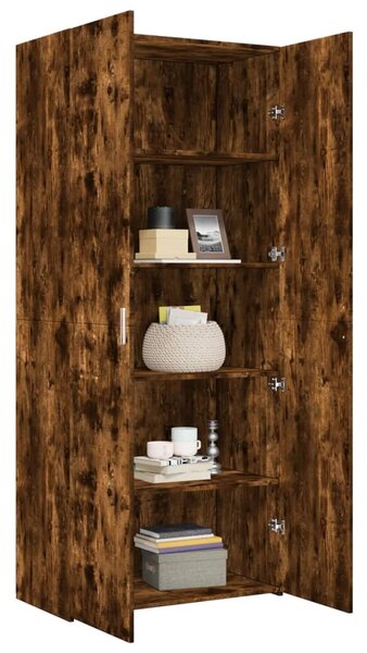Skříň highboard kouřový dub 80 x 42,5 x 185 cm kompozitní dřevo 3281438