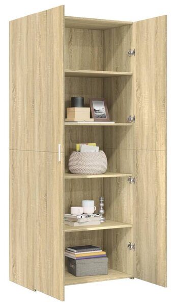 Skříň highboard dub sonoma 80 x 42,5 x 185 cm kompozitní dřevo 3281436