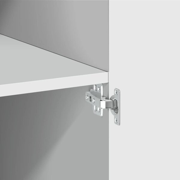 Skříň highboard bílá 80 x 42,5 x 185 cm kompozitní dřevo 3281434