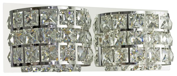 CLX Moderní nástěnné osvětlení PESCHIERA, 2xG9, 40W, chromované 22-87235