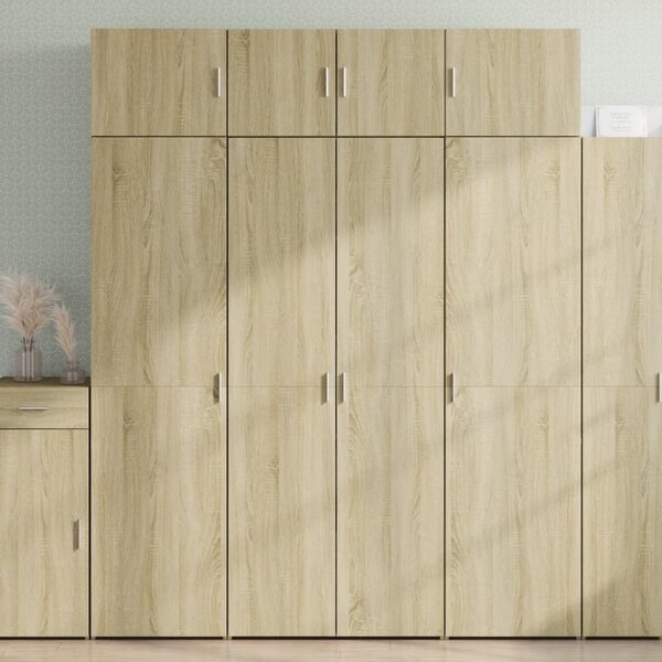 Skříň highboard dub sonoma 80 x 42,5 x 185 cm kompozitní dřevo 3281436