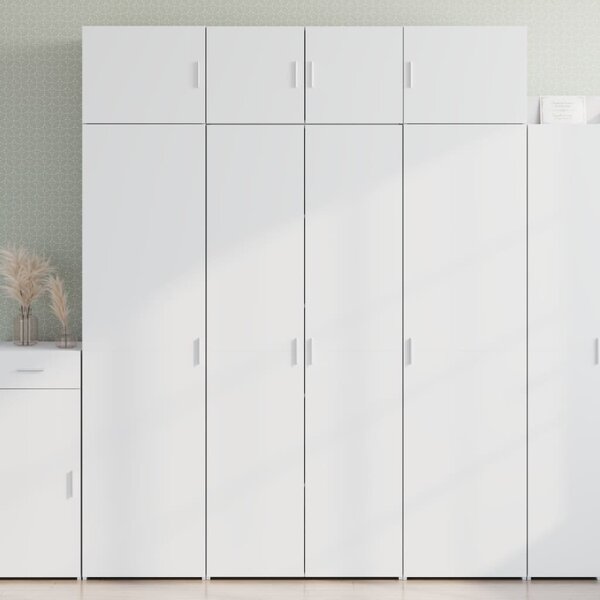Skříň highboard bílá 80 x 42,5 x 185 cm kompozitní dřevo 3281434