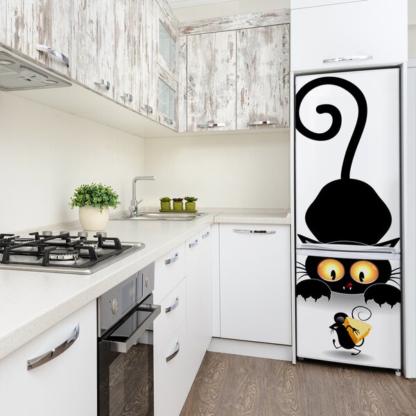 Foto nálepka na ledničku stěnu Kočka a myš FridgeStick-70x190-f-49307628