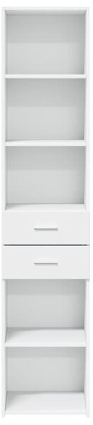 Skříň highboard bílá 40 x 42,5 x 185 cm kompozitní dřevo 3281441