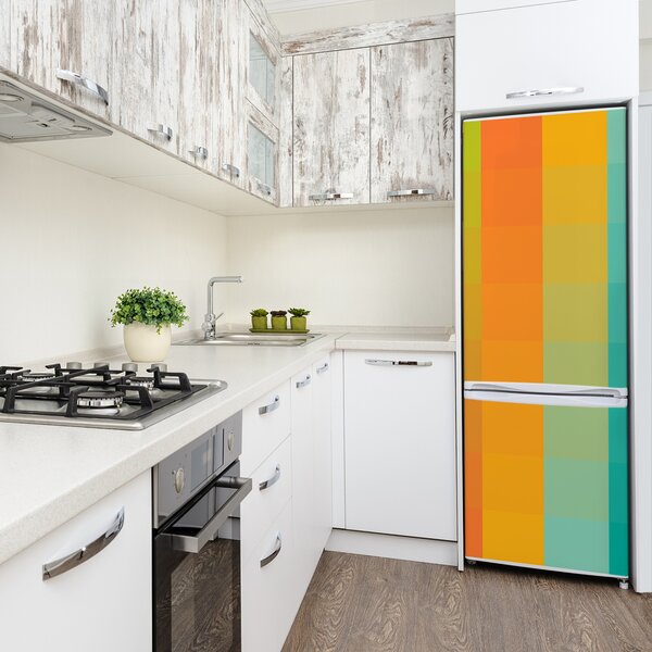 Foto nálepka na ledničku Barevné čtverce FridgeStick-70x190-f-49438742