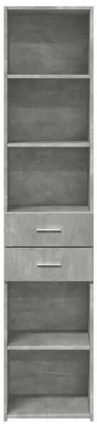 Skříň highboard betonově šedá 40x42,5x185 cm kompozitní dřevo 3281444