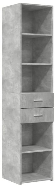 Skříň highboard betonově šedá 40x42,5x185 cm kompozitní dřevo 3281444