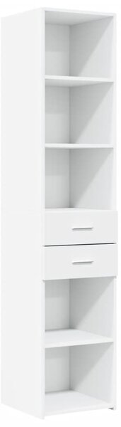Skříň highboard bílá 40 x 42,5 x 185 cm kompozitní dřevo 3281441