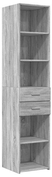 Skříň highboard šedá sonoma 40 x 42,5 x 185 cm kompozitní dřevo 3281446