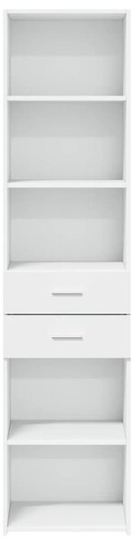 Skříň highboard bílá 45 x 42,5 x 185 cm kompozitní dřevo 3281448