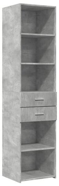 Skříň highboard betonově šedá 45x42,5x185 cm kompozitní dřevo 3281451