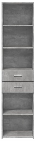 Skříň highboard betonově šedá 45x42,5x185 cm kompozitní dřevo 3281451