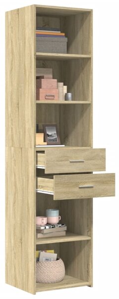 Skříň highboard dub sonoma 45 x 42,5 x 185 cm kompozitní dřevo 3281450