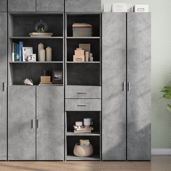 Skříň highboard betonově šedá 45x42,5x185 cm kompozitní dřevo 3281451