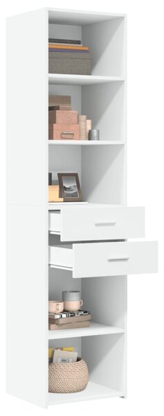 Skříň highboard bílá 45 x 42,5 x 185 cm kompozitní dřevo 3281448