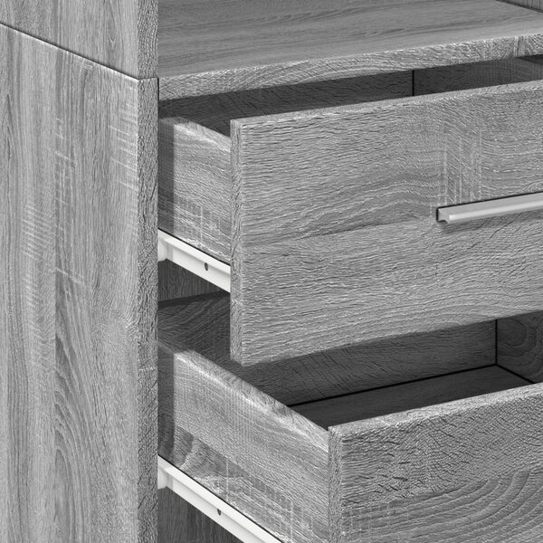 Skříň highboard šedá sonoma 40 x 42,5 x 185 cm kompozitní dřevo 3281446