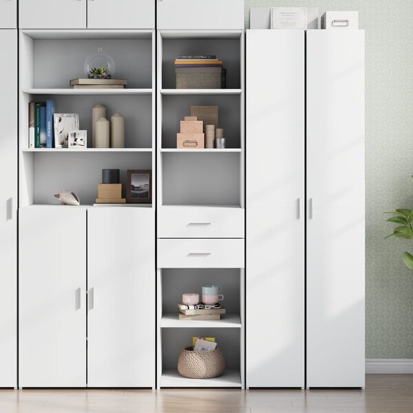 Skříň highboard bílá 45 x 42,5 x 185 cm kompozitní dřevo 3281448
