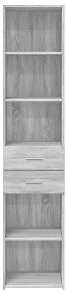 Skříň highboard šedá sonoma 40 x 42,5 x 185 cm kompozitní dřevo 3281446
