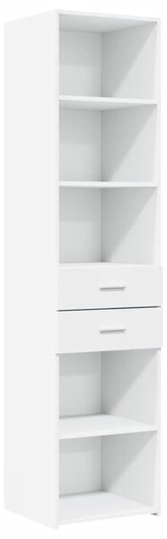 Skříň highboard bílá 45 x 42,5 x 185 cm kompozitní dřevo 3281448